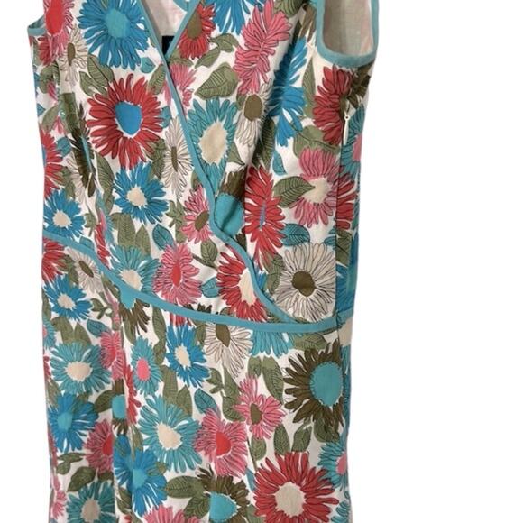 Boden Multicolor Floral Sleeveless Midi Dress, Women’s, Size 10R - Picture 4 of 6